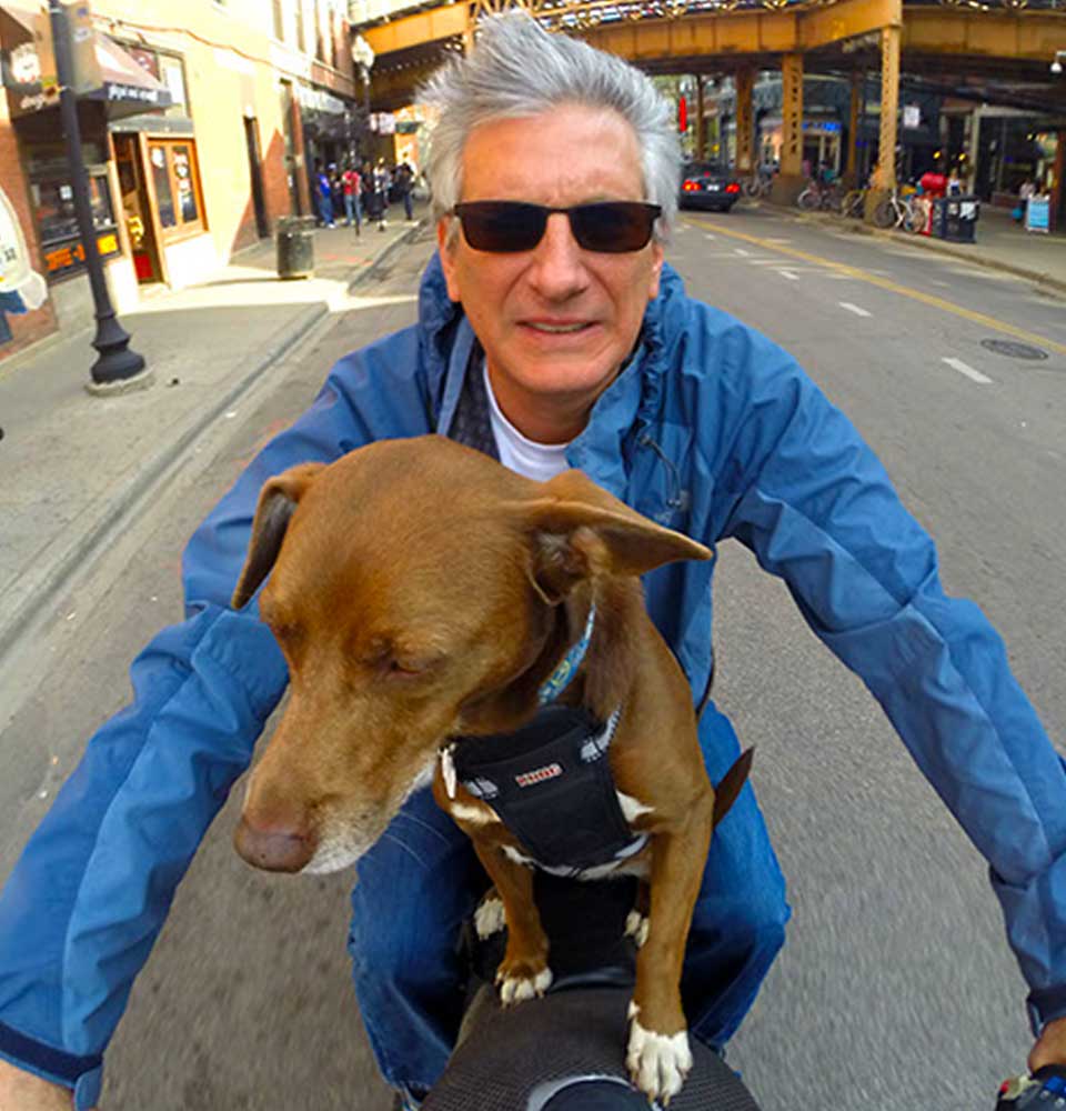 About Motorhome Rental Kevin Motorcycle Dog Chicago